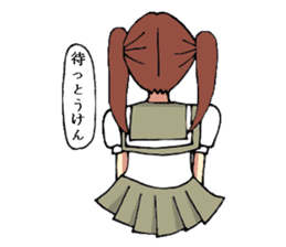 Hakata dialect system girl sprouted sticker #6680646