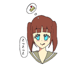 Hakata dialect system girl sprouted sticker #6680654