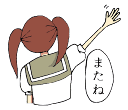 Hakata dialect system girl sprouted sticker #6680662
