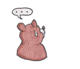 Optical illusion Bear sticker #6680787