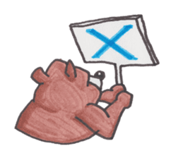 Optical illusion Bear sticker #6680793