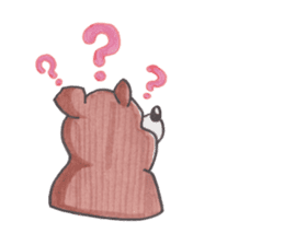 Optical illusion Bear sticker #6680801