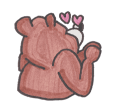 Optical illusion Bear sticker #6680803