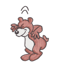Optical illusion Bear sticker #6680808