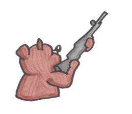 Optical illusion Bear sticker #6680813