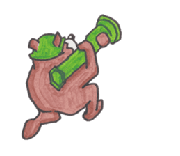 Optical illusion Bear sticker #6680814