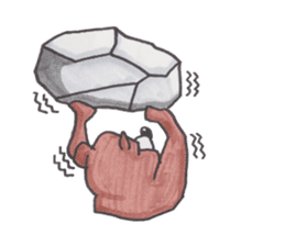 Optical illusion Bear sticker #6680815