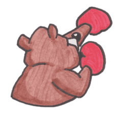 Optical illusion Bear sticker #6680821