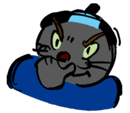 Japanese Cosplay Cat, Russianblue RB1.1 sticker #6682226