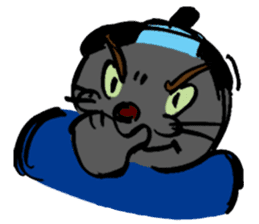 Japanese Cosplay Cat, Russianblue RB1.1 sticker #6682226