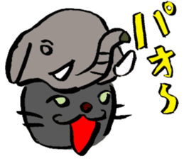 Japanese Cosplay Cat, Russianblue RB1.1 sticker #6682240