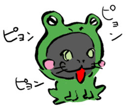 Japanese Cosplay Cat, Russianblue RB1.1 sticker #6682241