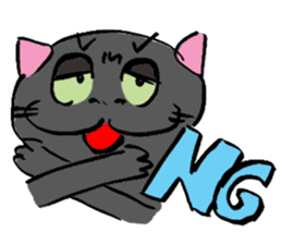 Japanese Cosplay Cat, Russianblue RB1.1 sticker #6682243