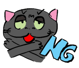 Japanese Cosplay Cat, Russianblue RB1.1 sticker #6682243