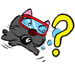 Japanese Cosplay Cat, Russianblue RB1.1 sticker #6682244