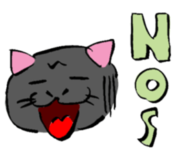 Japanese Cosplay Cat, Russianblue RB1.1 sticker #6682245