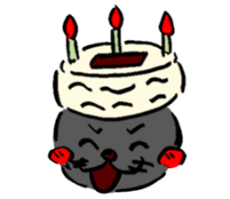 Japanese Cosplay Cat, Russianblue RB1.1 sticker #6682259