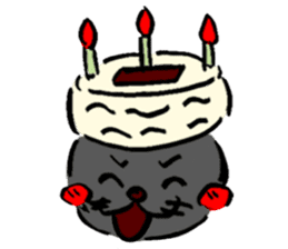 Japanese Cosplay Cat, Russianblue RB1.1 sticker #6682259