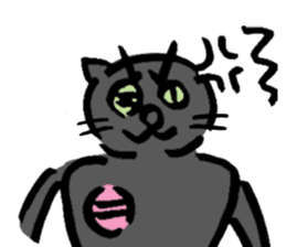 Japanese Cosplay Cat, Russianblue RB1.1 sticker #6682262