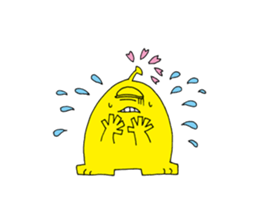 Floral monster sticker #6683131