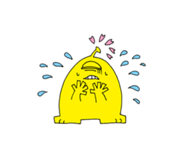 Floral monster sticker #6683131