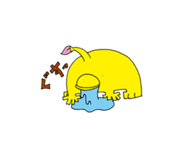 Floral monster sticker #6683132