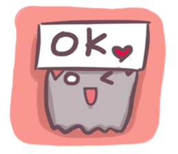 The cute ghost sticker #6683552