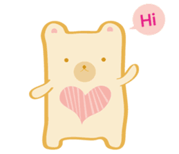 Block bear&Orange rabbit sticker #6683824