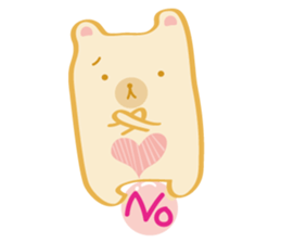 Block bear&Orange rabbit sticker #6683827