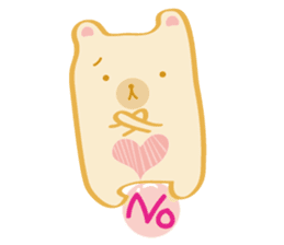 Block bear&Orange rabbit sticker #6683827