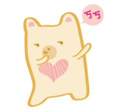 Block bear&Orange rabbit sticker #6683828