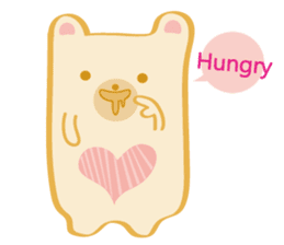 Block bear&Orange rabbit sticker #6683832