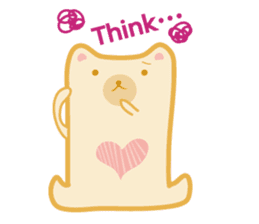 Block bear&Orange rabbit sticker #6683833