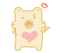 Block bear&Orange rabbit sticker #6683835
