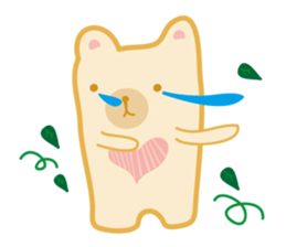 Block bear&Orange rabbit sticker #6683837