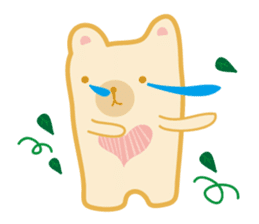 Block bear&Orange rabbit sticker #6683837