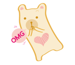 Block bear&Orange rabbit sticker #6683839