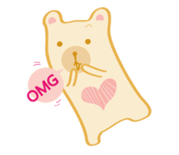 Block bear&Orange rabbit sticker #6683839