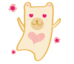 Block bear&Orange rabbit sticker #6683840