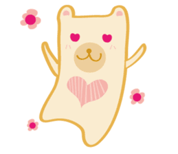 Block bear&Orange rabbit sticker #6683840