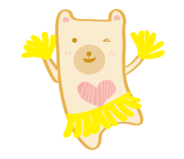 Block bear&Orange rabbit sticker #6683841