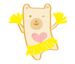 Block bear&Orange rabbit sticker #6683841