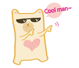 Block bear&Orange rabbit sticker #6683842