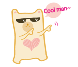 Block bear&Orange rabbit sticker #6683842