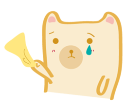 Block bear&Orange rabbit sticker #6683845