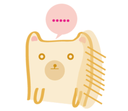 Block bear&Orange rabbit sticker #6683846