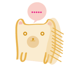 Block bear&Orange rabbit sticker #6683846