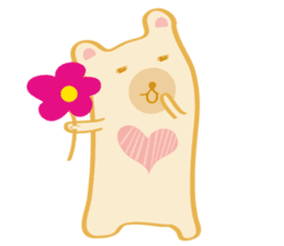 Block bear&Orange rabbit sticker #6683849