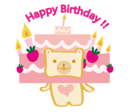 Block bear&Orange rabbit sticker #6683853