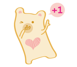 Block bear&Orange rabbit sticker #6683854